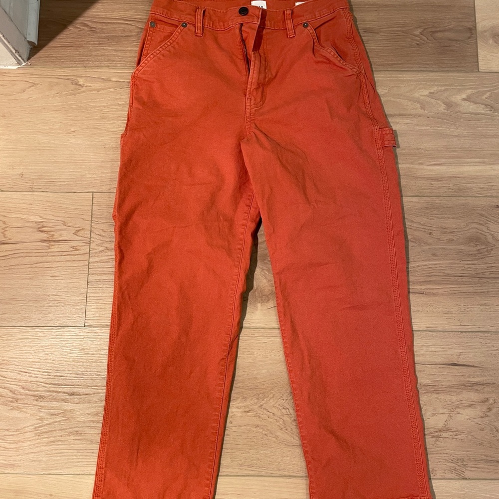 GAP Women's Orange Cargo Pants